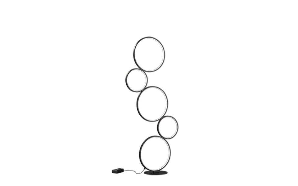 Trio Lighting Trio RONDO vloerlamp | LED | mat zwart | 47 x 20 cm | IP20 | 1x 36W | 4700 lm | 3000K | dimbaar Trio Lighting Trio RONDO vloerlamp | LED | mat zwart | 47 x 20 cm | IP20 | 1x 36W | 4700 lm | 3000K | dimbaar