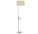 Trio Lighting Trio CLAAS vloerlamp | E27 Fitting | nikkel mat met grijs | 40 x 160 cm | IP20 | excl. 1x E27 | max. 60W