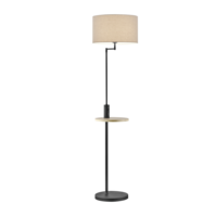 Trio CLAAS floor lamp | E27 | black | Ø 40 cm | IP20