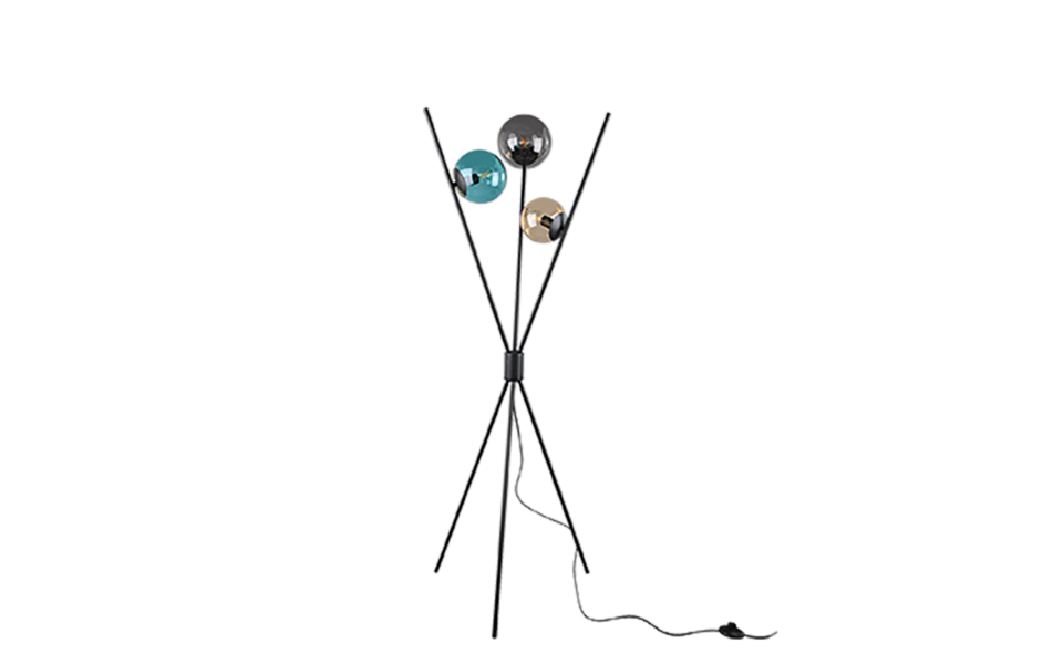 Trio Lighting Trio LANCE floor lamp | 3x E14 max 40W | Ø 60 cm | IP20 | 156 cm