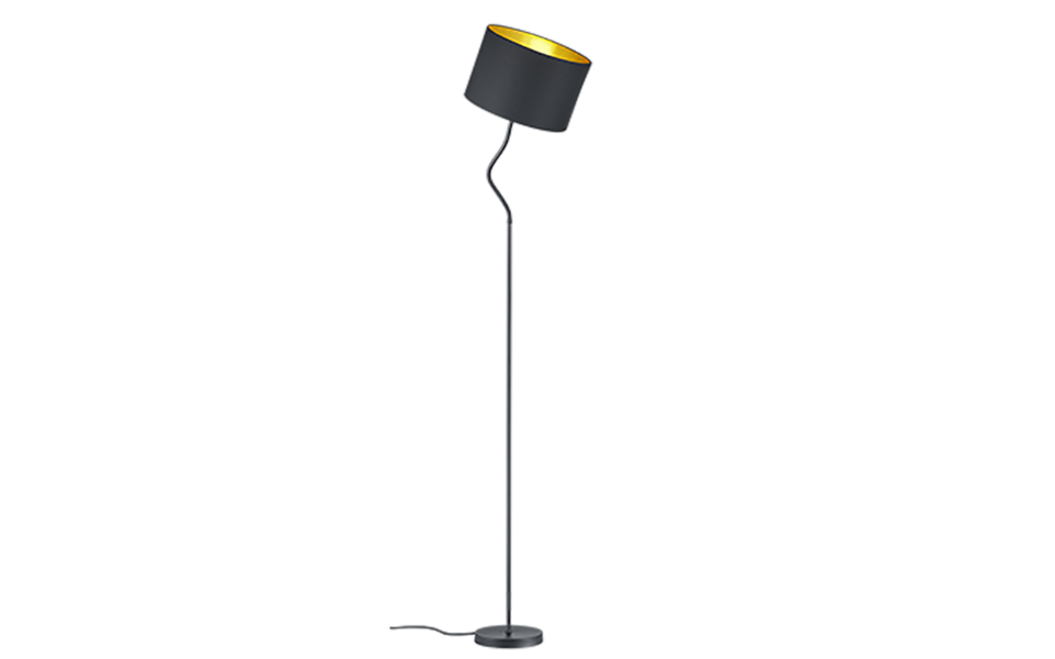 Trio Lighting Trio HOSTEL vloerlamp | E27 Fitting | mat zwart | 35 x 156 cm | IP20 | excl. 1x E27 | max. 60W