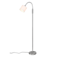 Trio Lighting Trio TOMMY vloerlamp | E14 Fitting | nikkel mat met wit | Ø 20 cm | IP20 | excl. 1x E14 | max. 40W