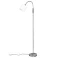 Trio Lighting Trio TOMMY vloerlamp | E14 Fitting | nikkel mat met wit | Ø 20 cm | IP20 | excl. 1x E14 | max. 40W