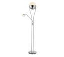 Trio Lighting Trio CHRIS vloerlamp | LED | chroom | 30 x 180 cm | IP20 | 18W,3,8W | 2000 lm, 1x 350 lm | 3000K | dimbaar