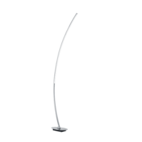 Trio SOLO vloerlamp | LED | geborsteld aluminium met wit | IP20