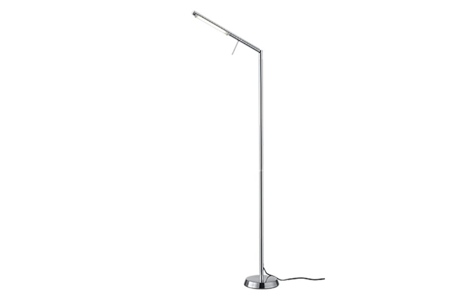 Trio Lighting Trio FILIGRAN vloerlamp | LED | nikkel mat met wit | 18 x 162 cm | IP20 | 1x 6,5W | 700 lm | 3000K | dimbaar