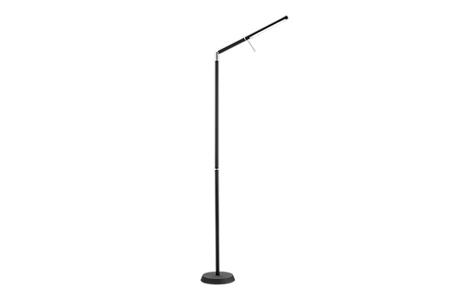 Trio Lighting Trio FILIGRAN vloerlamp | LED | mat zwart met wit | 18 x 162 cm | IP20 | 1x 6,5W | 700 lm | 3000K | dimbaar