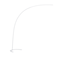 Trio Lighting Trio SHANGHAI vloerlamp | LED | wit | 65 x 210 cm | IP20 | 1x 18W | 2000 lm | 3000K | dimbaar