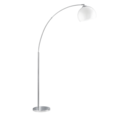 Trio Lighting Trio BRASILIA vloerlamp | E27 Fitting | chroom met wit | 30 x 180 cm | IP20 | excl. 1x E27 | max. 60W