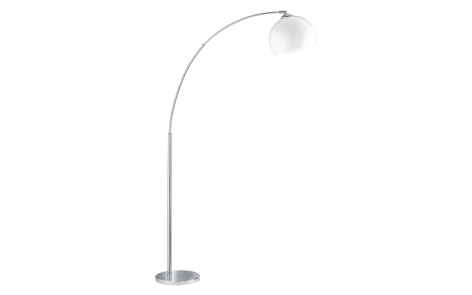 Trio Lighting Trio BRASILIA vloerlamp | E27 Fitting | chroom met wit | 30 x 180 cm | IP20 | excl. 1x E27 | max. 60W Trio Lighting Trio BRASILIA vloerlamp | E27 Fitting | chroom met wit | 30 x 180 cm | IP20 | excl. 1x E27 | max. 60W