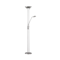 Trio SPOCK vloerlamp | LED | nikkel mat/wit | 25 x 180 cm | IP20
