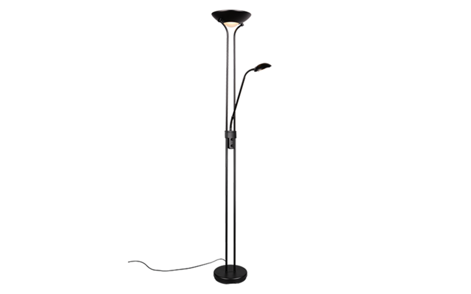 Trio Lighting Trio SPOCK LED floor lamp | 1x 19W 2200 lm 3000K | black | Ø 25 cm | IP20 | 180 cm