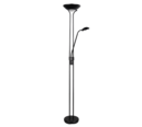 Trio Lighting Trio SPOCK LED floor lamp | 1x 19W 2200 lm 3000K | black | Ø 25 cm | IP20 | 180 cm