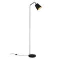 Trio Lighting Trio BUDDY vloerlamp | E27 Fitting | mat zwart met zwart met goud | 22 x 35 cm | IP20 | excl. 1x E27 | max. 25W