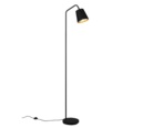 Trio Lighting Trio BUDDY vloerlamp | E27 Fitting | mat zwart met zwart met goud | 22 x 35 cm | IP20 | excl. 1x E27 | max. 25W