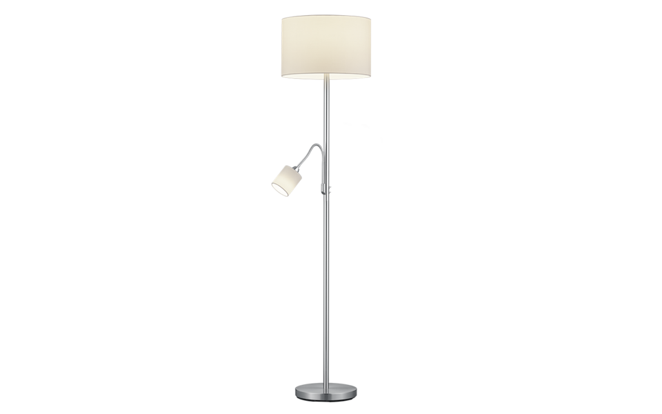 Trio Lighting Trio HOTEL floor lamp | 1x E27 max 40W | white | Ø 40 cm | IP20 | 170 cm