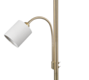 Trio Lighting Trio HOTEL vloerlamp | E27 Fitting | messing kleur met crèmewit | Ø 40 cm | IP20 | excl. 1x E27 | max. 60W