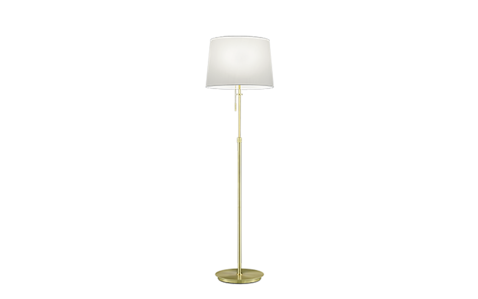 Trio Lighting Trio LYON vloerlamp | E27 Fitting | messing mat met wit | Ø 46,3 cm | IP20 | excl. 3x E27 | max. 60W Trio Lighting Trio LYON vloerlamp | E27 Fitting | messing mat met wit | Ø 46,3 cm | IP20 | excl. 3x E27 | max. 60W