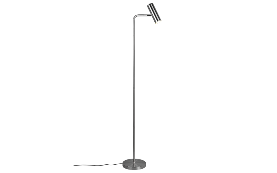 Trio Lighting Trio MARLEY vloerlamp | GU10 Fitting | nikkel mat | 38 x 23 cm | IP20 | excl. 1x GU10 | max. 5W