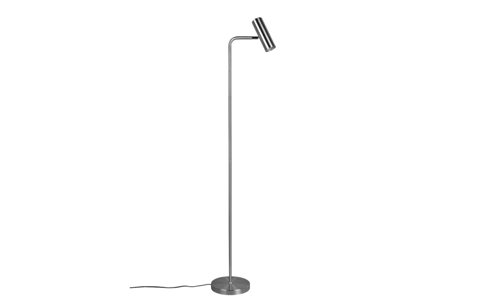 Trio Lighting Trio MARLEY vloerlamp | GU10 Fitting | nikkel mat | 38 x 23 cm | IP20 | excl. 1x GU10 | max. 5W