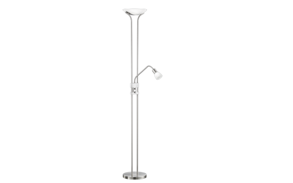 Trio Lighting Trio SANTO II vloerlamp | LED | nikkel mat met albast | 25,5 x 180 cm | IP20 | 4x 4,8W | 450 lm, 1x 450 lm | 3000K | dimbaar Trio Lighting Trio SANTO II vloerlamp | LED | nikkel mat met albast | 25,5 x 180 cm | IP20 | 4x 4,8W | 450 lm, 1x 450 lm | 3000K | dimbaar