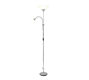 Trio Lighting Trio ERZWO vloerlamp | E27 Fitting | titaan met wit | Ø 28 cm | IP20 | excl. 1x E27 | max. 100W