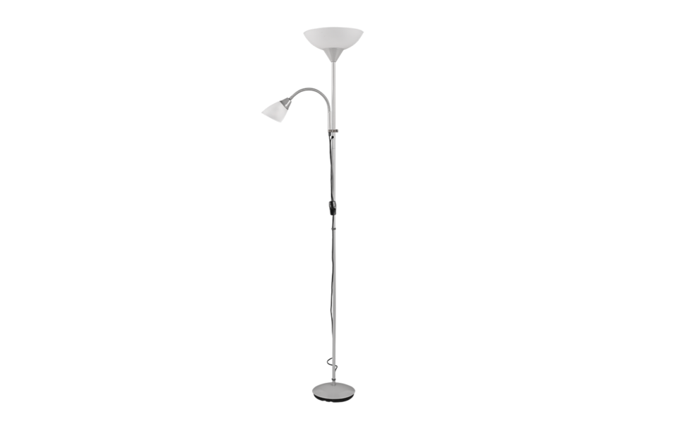 Trio Lighting Trio ERZWO vloerlamp | E27 Fitting | titaan met wit | Ø 28 cm | IP20 | excl. 1x E27 | max. 100W Trio Lighting Trio ERZWO vloerlamp | E27 Fitting | titaan met wit | Ø 28 cm | IP20 | excl. 1x E27 | max. 100W