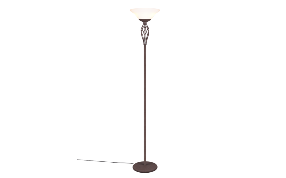 Trio Lighting Trio RUSTICA vloerlamp | E27 Fitting | roestkleur met wit | Ø 33,5 cm | IP20 | excl. 2x E27 | max. 60W Trio Lighting Trio RUSTICA vloerlamp | E27 Fitting | roestkleur met wit | Ø 33,5 cm | IP20 | excl. 2x E27 | max. 60W