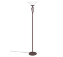 Trio Lighting Trio RUSTICA vloerlamp | E27 Fitting | roestkleur met wit | Ø 33,5 cm | IP20 | excl. 2x E27 | max. 60W