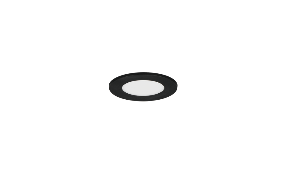 Trio Lighting Trio HIMAL inbouwspot | LED | zwart | Ø 8,5 cm | IP65 | 1x 3,5W | 450 lm | 2700+4000K Trio Lighting Trio HIMAL inbouwspot | LED | zwart | Ø 8,5 cm | IP65 | 1x 3,5W | 450 lm | 2700+4000K