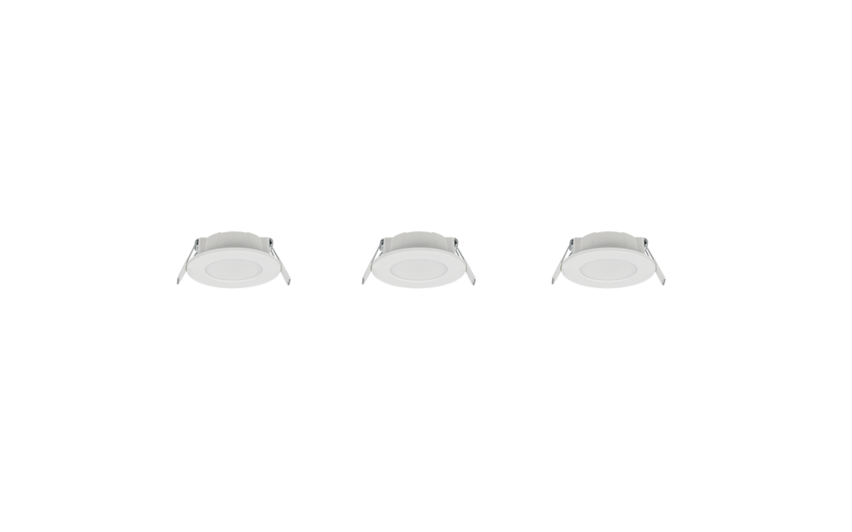 Trio Lighting Trio HIMAL inbouwspot | LED | wit | Ø 8,5 cm | IP65 | 3x 3,5W | 450 lm | 2700+4000K