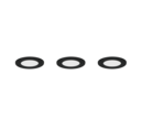 Trio Lighting Trio HIMAL inbouwspot | LED | zwart | Ø 8,5 cm | IP65 | 3x 3,5W | 450 lm | 2700+4000K