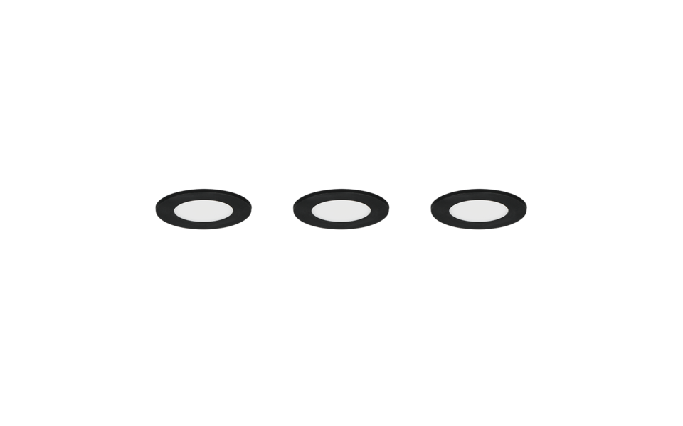 Trio Lighting Trio HIMAL inbouwspot | LED | zwart | Ø 8,5 cm | IP65 | 3x 3,5W | 450 lm | 2700+4000K Trio Lighting Trio HIMAL inbouwspot | LED | zwart | Ø 8,5 cm | IP65 | 3x 3,5W | 450 lm | 2700+4000K