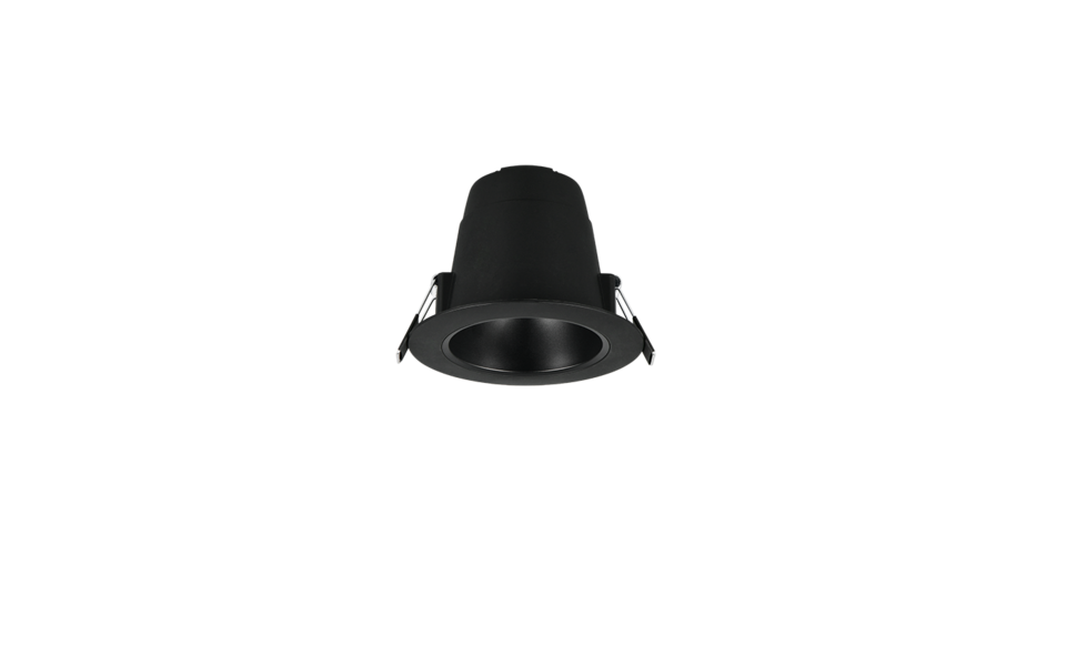 Trio Lighting Trio VIRUNGA inbouwspot | LED | mat zwart | Ø 11 cm | IP44 | 1x 6W | 900 lm | 2300+3000+4000K | dimbaar