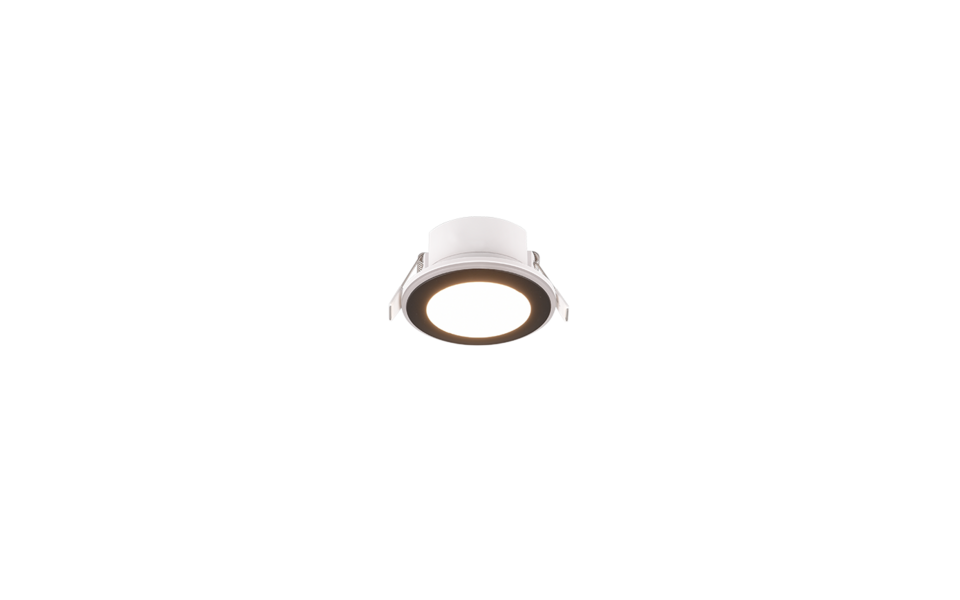 Trio Lighting Trio ARGUS recessed spotlight | black | IP20 | 4 cm
