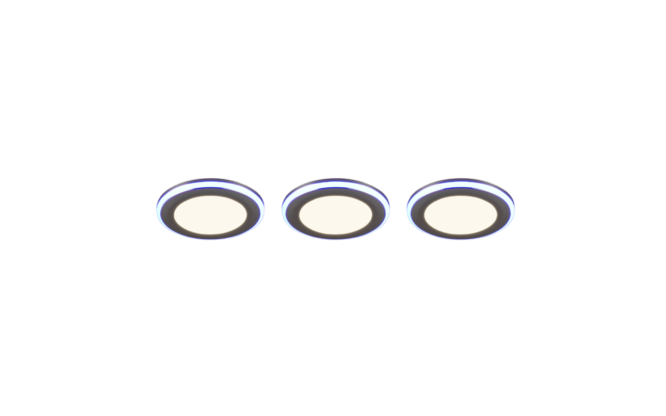 Trio Lighting Trio ARGUS inbouwspot | LED | chroom | Ø 8,2 cm | IP20 | 4W,1W | 350 lm, 3x lm | 3000K | dimbaar Trio Lighting Trio ARGUS inbouwspot | LED | chroom | Ø 8,2 cm | IP20 | 4W,1W | 350 lm, 3x lm | 3000K | dimbaar