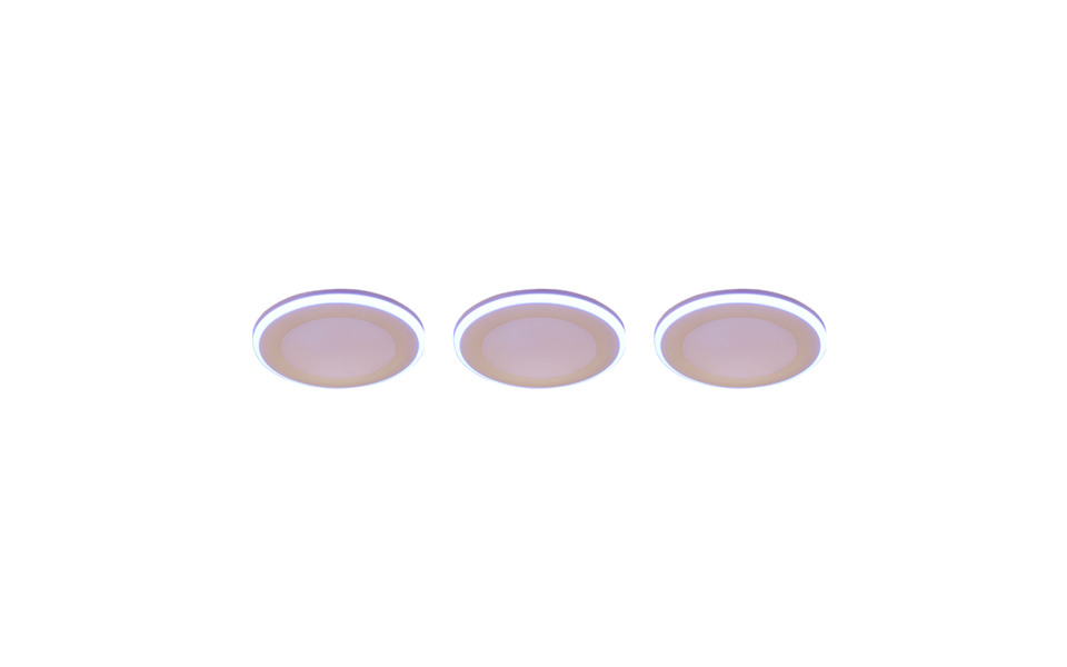 Trio Lighting Trio ARGUS inbouwspot | LED | wit mat | Ø 8,2 cm | IP20 | 4W,1W | 350 lm, 3x lm | 3000K | dimbaar