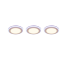 Trio Lighting Trio ARGUS recessed spotlight | chrome | IP20 | 4 cm
