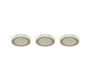 Trio Lighting Trio ARGUS inbouwspot | LED | wit mat | Ø 8,2 cm | IP20 | 4W,1W | 350 lm, 3x lm | 3000K | dimbaar