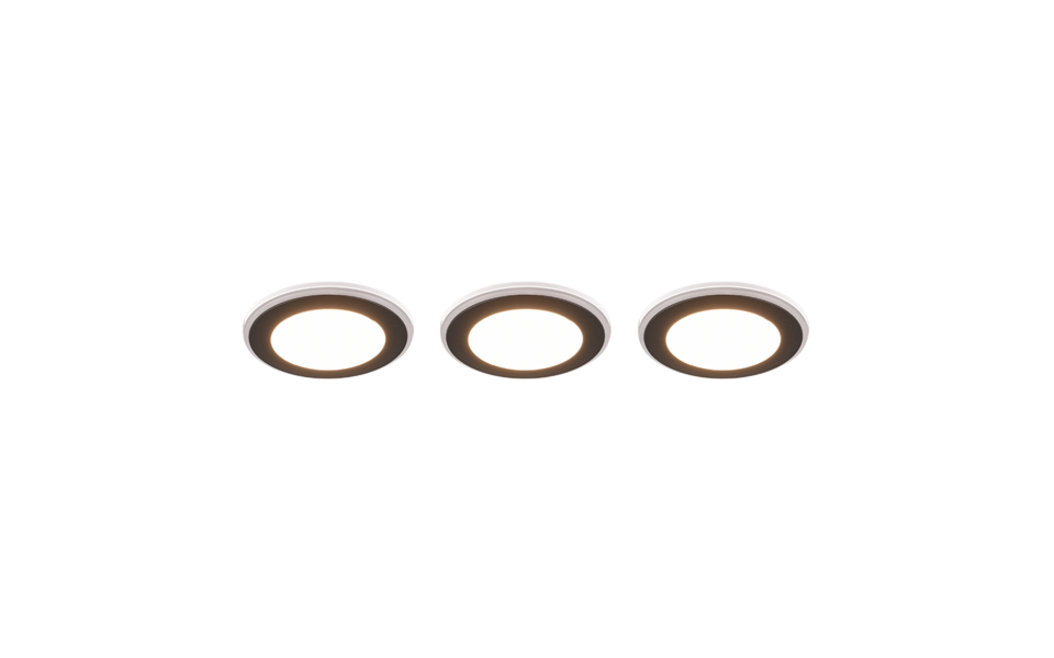 Trio Lighting Trio ARGUS recessed spotlight | black | IP20 | 4 cm Trio Lighting Trio ARGUS recessed spotlight | black | IP20 | 4 cm