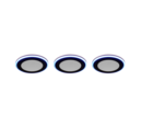 Trio Lighting Trio ARGUS inbouwspot | LED | mat zwart | Ø 8,2 cm | IP20 | 4W,1W | 350 lm, 3x lm | 3000K | dimbaar