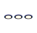 Trio Lighting Trio ARGUS recessed spotlight | black | IP20 | 4 cm