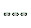 Trio Lighting Trio ARGUS inbouwspot | LED | mat zwart | Ø 8,2 cm | IP20 | 4W,1W | 350 lm, 3x lm | 3000K | dimbaar