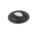 Trio Lighting Trio KENAI inbouwspot | GU10 Fitting | mat zwart | Ø 9,2 cm | IP20 | excl. 1x GU10 | max. 15W