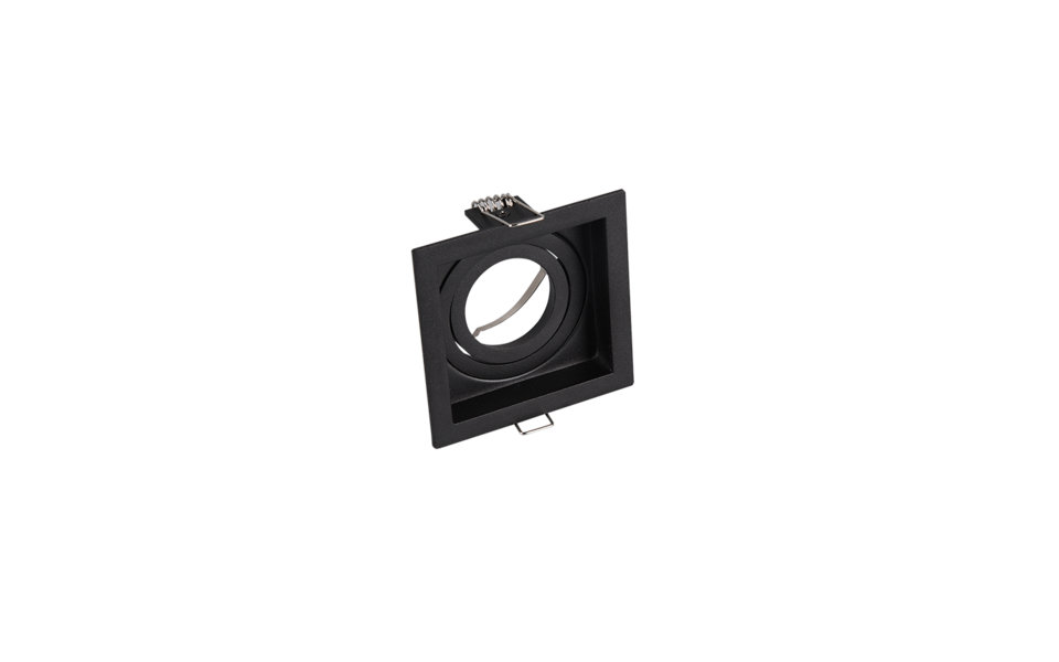 Trio Lighting Trio KENAI inbouwspot | GU10 Fitting | mat zwart | 9,2 x 9,2 cm | IP20 | excl. 1x GU10 | max. 15W