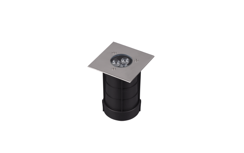 Trio Lighting Trio BELAJA inbouwspot | LED | nikkel mat | 11 x 11 cm | IP65 | 1x 3,5W | 350 lm | 3000K | niet dimbaar