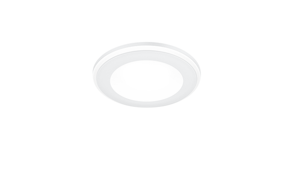 Trio Lighting Trio AURA LED recessed spotlight | 1x 5W 450 lm 3000K | chrome | Ø 8.2 cm | IP20 | 4 cm Trio Lighting Trio AURA LED recessed spotlight | 1x 5W 450 lm 3000K | chrome | Ø 8.2 cm | IP20 | 4 cm