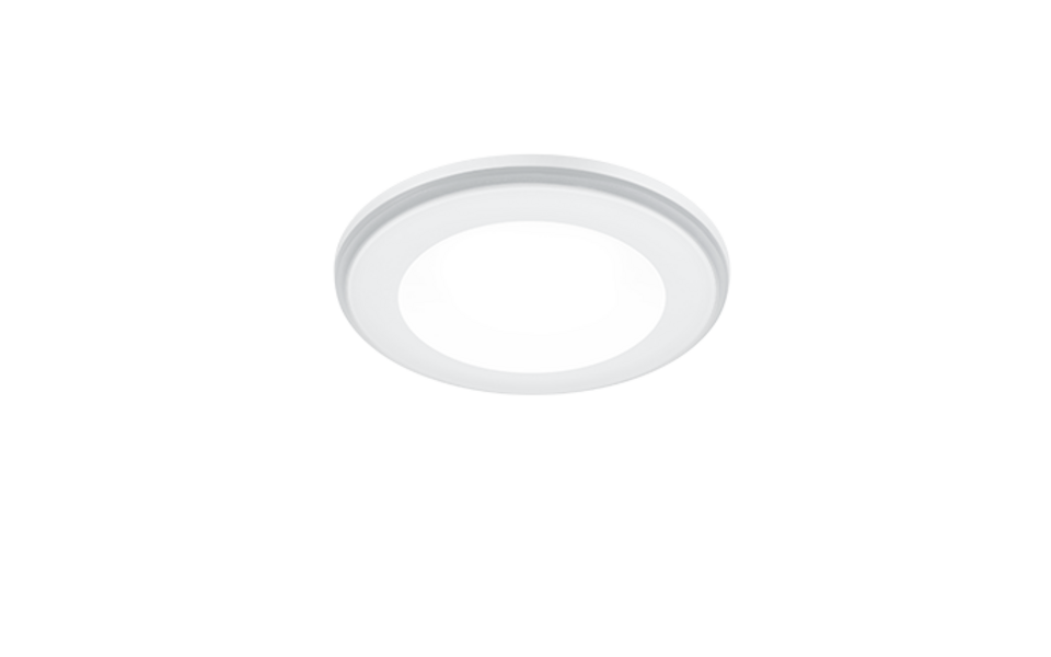 Trio Lighting Trio AURA LED recessed spotlight | 1x 5W 450 lm 3000K | chrome | Ø 8.2 cm | IP20 | 4 cm Trio Lighting Trio AURA LED recessed spotlight | 1x 5W 450 lm 3000K | chrome | Ø 8.2 cm | IP20 | 4 cm