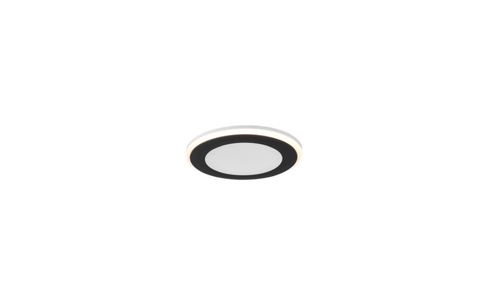 Trio Lighting Trio AURA LED recessed spotlight | 1x 5W 450 lm 3000K | black | Ø 8.2 cm | IP20 | 4 cm