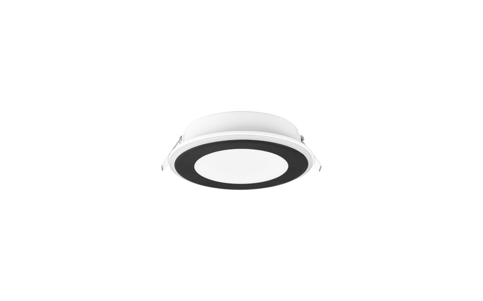 Trio Lighting Trio AURA LED recessed spotlight | 1x 10W 1040 lm 3000K | black | Ø 14.8 cm | IP20 | 3.8 cm